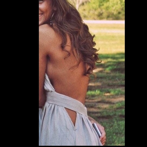 COPY - Sabo skirt maple open back gray dress - Picture 6 of 7